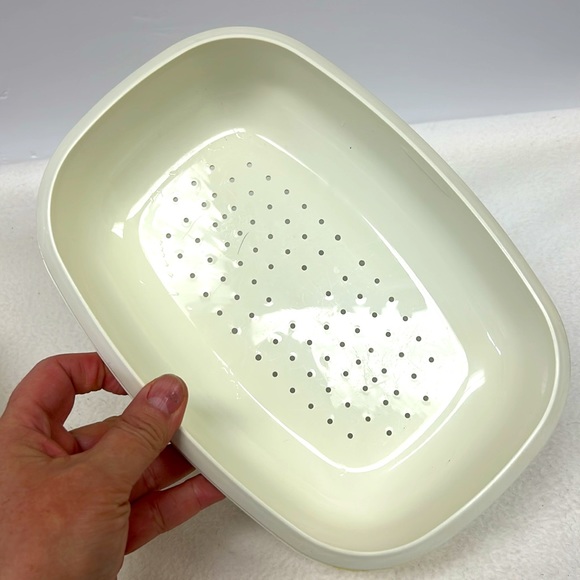 - Vintage 6 cup 1.4 L harvest gold 4 piece Tupperware divided steamer - Picture 11 of 11